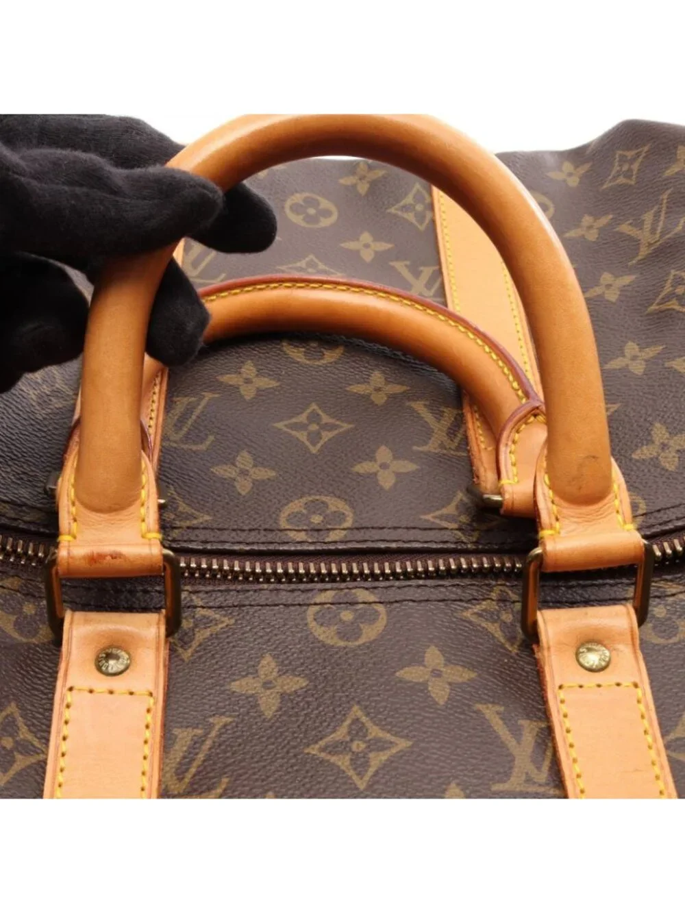 Louis Vuitton Boston Bag Keepall 45 Monogram Canvas Leather